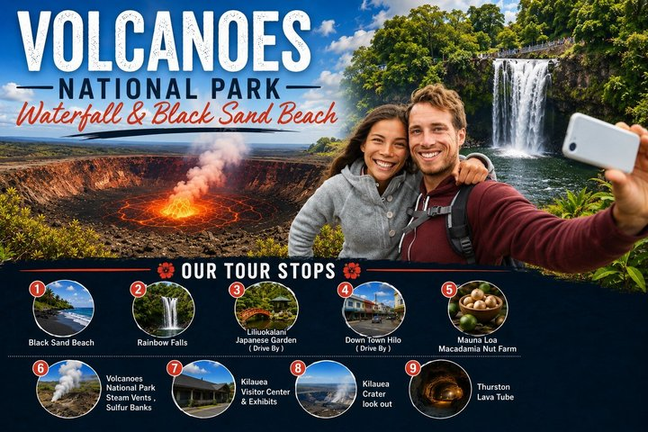 Hilo Shore Excursion: Volcanoes National Park & Black Sand Beach - Photo 1 of 21